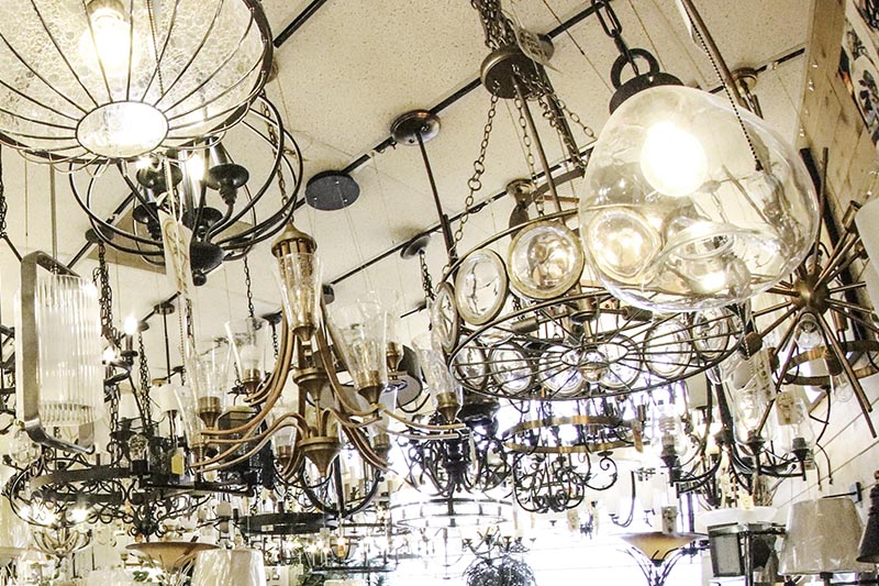 Chandeliers — Wholesale Lighting Daytona showroom